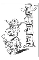 Lucky Luke kleurplaat 44